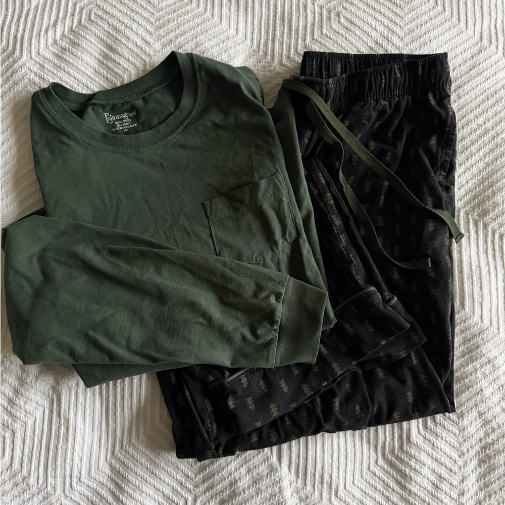 Men Pajamas Sets - 100% Cotton Long Sleeve